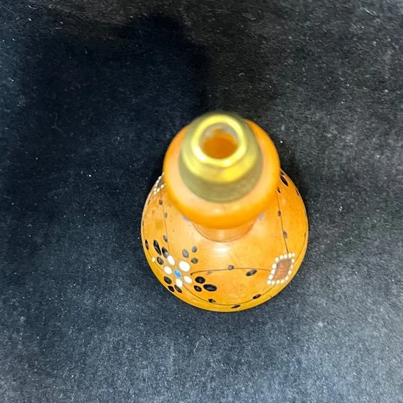 Vintage Art Deco Czech Vanity Set 2 Perfume Atomizer & Dresser Jar - Picture 3 of 8